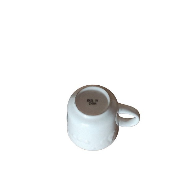 Coffee Mug / Cup Set Of Four White With Fruit Design - Picture 8 of 16